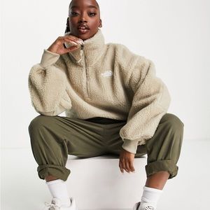 The North Face Platte Sherpa 1/4 zip cropped fleece